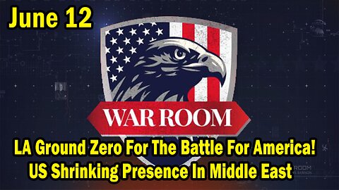Bannons War Room: "LA Ground Zero For The Battle For America! US Shrinking Presence In Middle East"