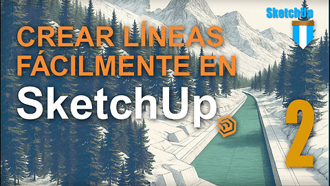 Crear líneas con ángulo, paralelas etc., de manera sencilla en #SketchUp