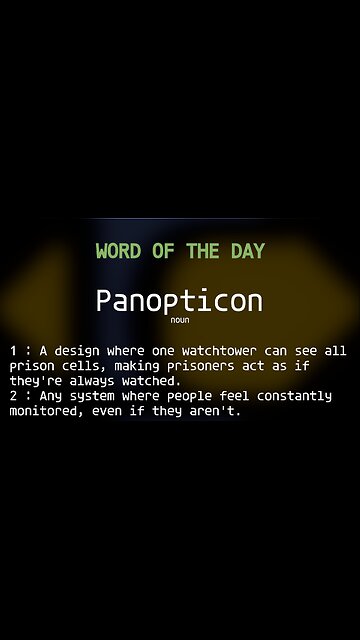 Word of the Day #137: Panopticon