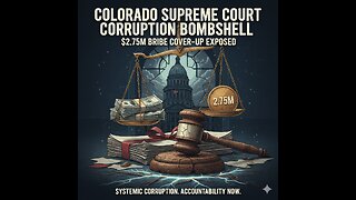 Colorado Supreme Court Corruption Bombshell – $2.75M Bribe Cover-Up Exposed