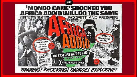 (Original title: Africa addio)🎥Africa: Blood and Guts • 1966 • (Documentary/Horror) • R •🕞2h 2m