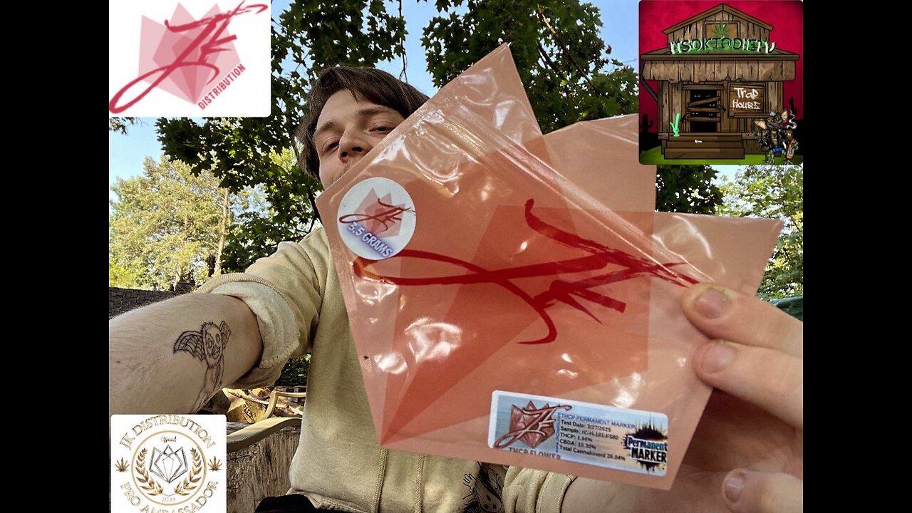 Reviewing JKDistro NEW!! Permanent Marker THCP Flower!! Talker pack!!