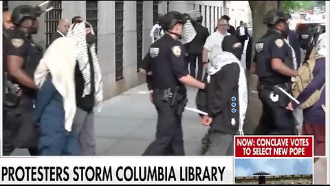 CHAOS AT COLUMBIA- ANTI-ISRAEL PROTESTERS ARRESTED AFTER STORMING LIBRARY
