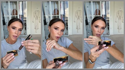 Victoria Beckham’s Luxe Lip Combo: Posh Gloss + Satin Kajal!