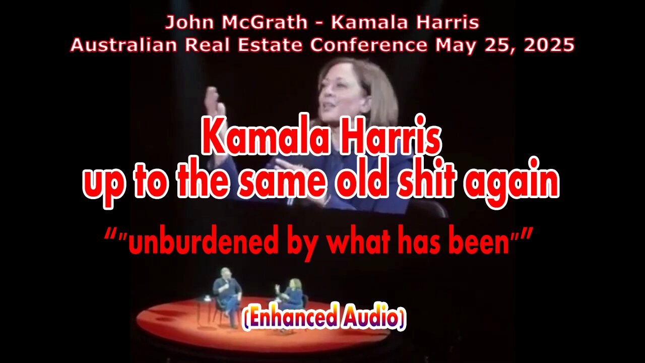 John McGrath Interviews Kamala Harris AREC25 - 1 Hour - Australian Real Estate Conference