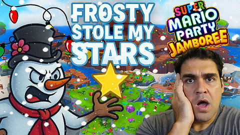 FROSTY THE SNOWMAN STOLE MY STARS! ❄ 😂 (Mario Party Jamboree) #shorts
