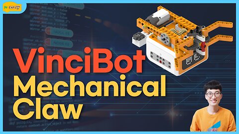 AI vincibot mechanical claw scratch block coding