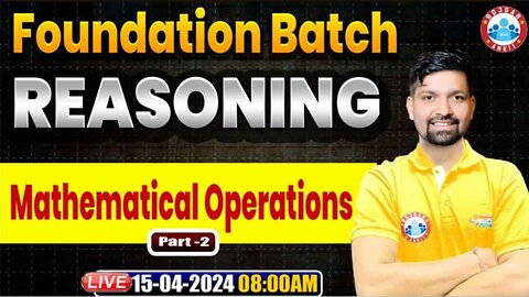 REASONING CLASS, MATHEMATICLE OPERATION#2