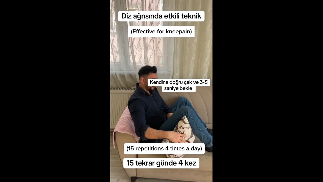 For Knee pain exercise
