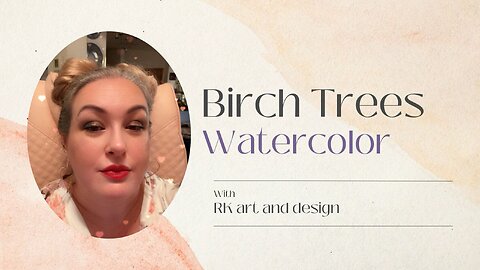 Birch Trees - watercolor