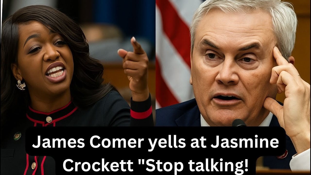 "James Comer Yells ‘Stop Talking!’ — Jasmine Crockett’s Calm Response Turns the Tables"