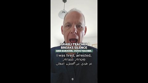 🚨 Israeli teacher EXPOSES how he was jailed for posting about