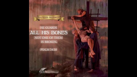 Messianic Prophecy: Not a bone of His will be broken.