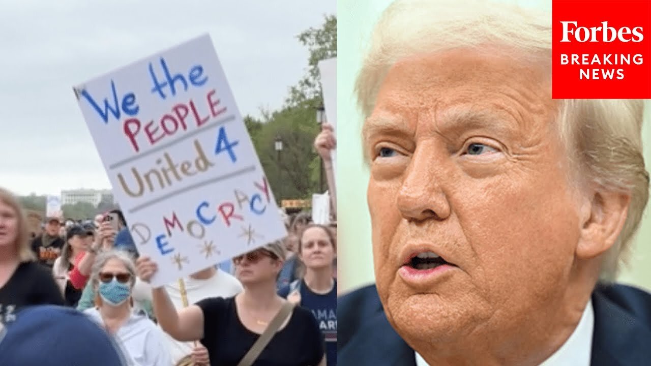 Protesters Gather In Washington D.C. For The ‘Hands Off Rally’ To Protest Trump DOGE Cuts