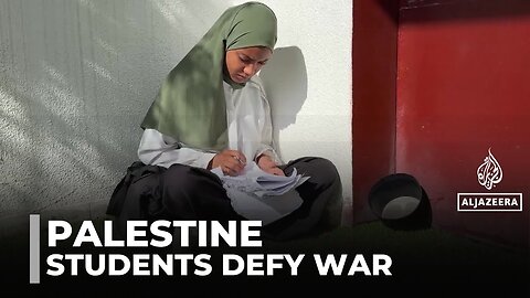 Israel’s war disrupts education, Palestinian students push forward