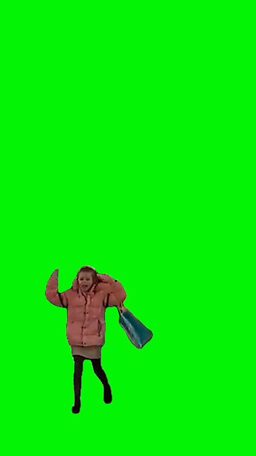 Pink Jacket Girl Going Down Escalator | Green Screen #juniebjones #icon #diva #uk #pinkjacket