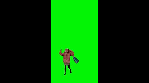 Pink Jacket Girl Going Down Escalator | Green Screen #juniebjones #icon #diva #uk #pinkjacket