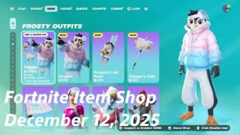 Fortnite Item Shop|December 12, 2025(*New* Pingwin Bundle)