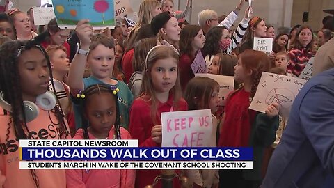 Students march in wake of Covenant School shooting