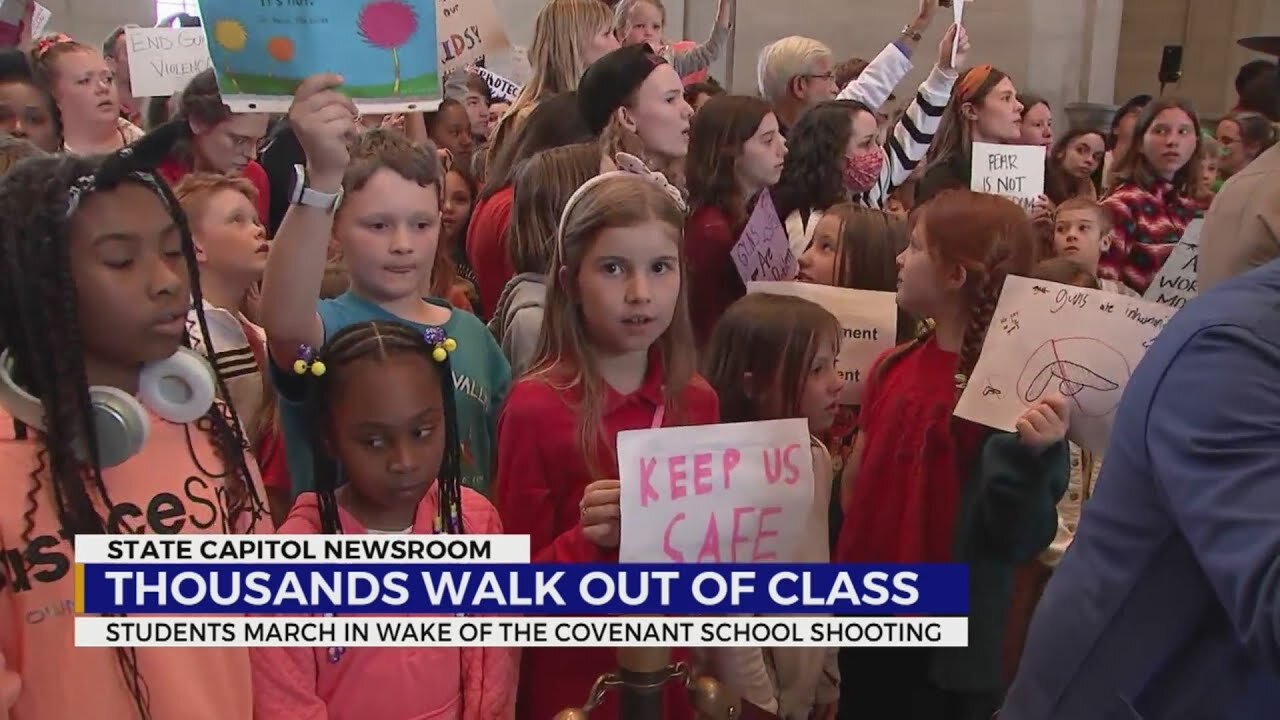 Students march in wake of Covenant School shooting