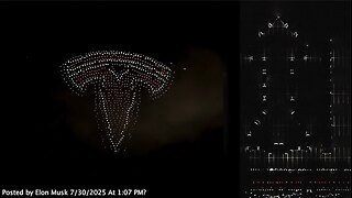 Baphomet | Why Did Elon Musk Post a Video of This Aerial Tesla Drone Show Featuring BAPHOMET & a PENTAGRAM On July 30th 2025 at 1:07 PM? Why Does Tesla Mean "Side" or "Rib" In Hebrew (Genesis 2:22)?
