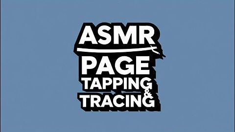 60-Second ASMR Page Tapping & Tracing (Minimal, Metronomic • No Talking • Study Calm)