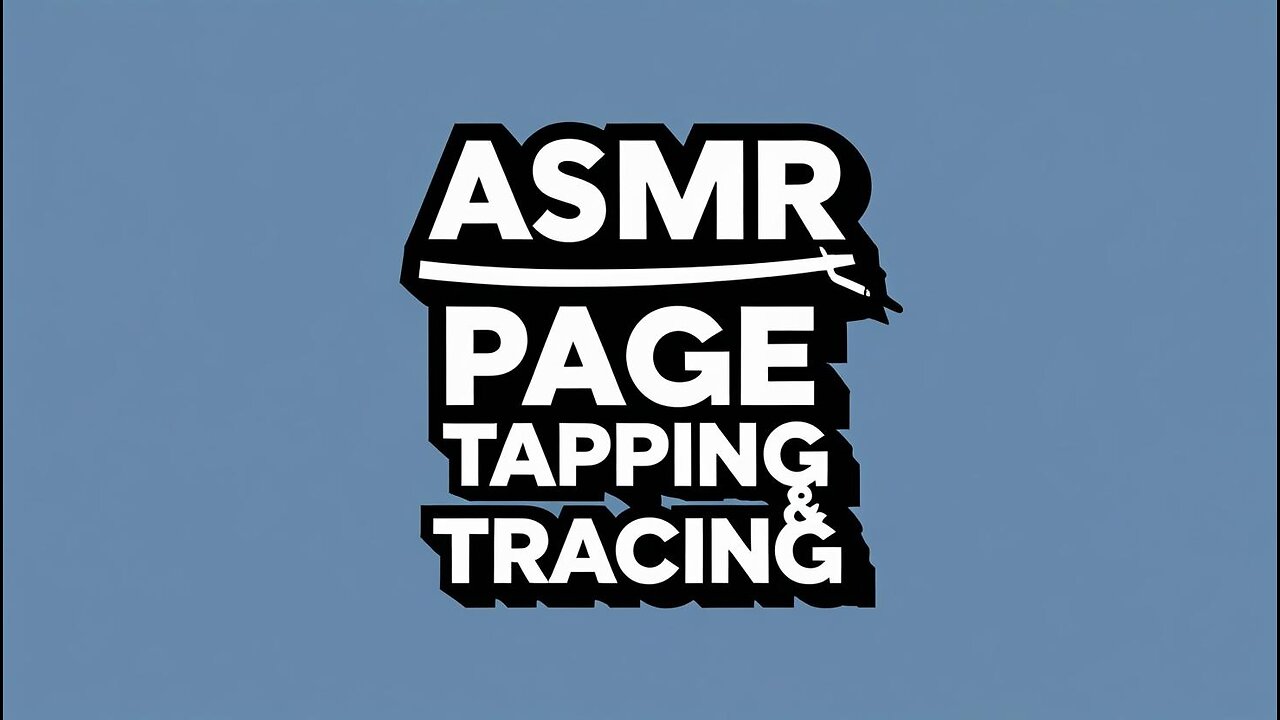 60-Second ASMR Page Tapping & Tracing (Minimal, Metronomic • No Talking • Study Calm)