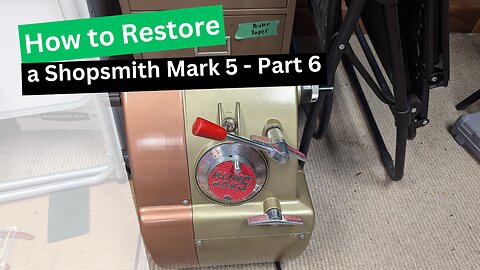 1961 Shopsmith Mark V 500: Reassembling the Headstock and Speed Control