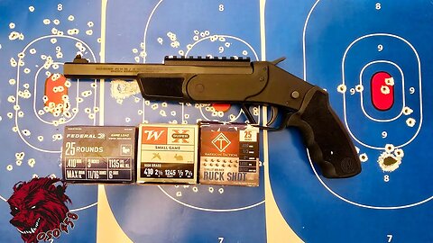 Rossi Brawler, Buckshot vs Birdshot smashing performance out of the .410