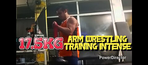 Arm wrestling training intense