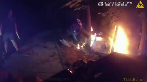 Fairfax County officers saves two people from a burning car