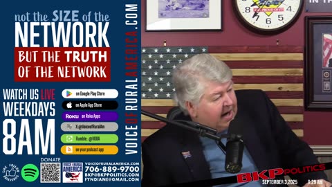 LIVESTREAM - 8:00am ET - Voice of Rural America with BKP