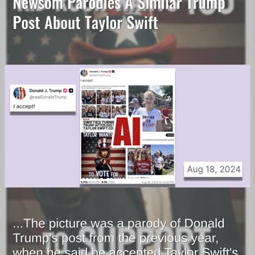 Fact Check: Satirical Poster Saying Kid Rock Wants You To Vote For Newsom Parodies Trump Post