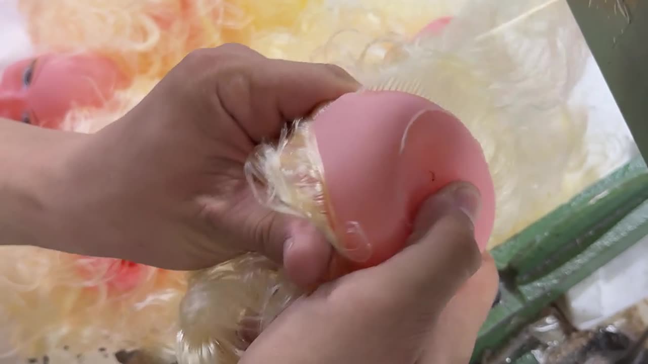 Machine Makes Thousands of Doll Hairs in an Instant