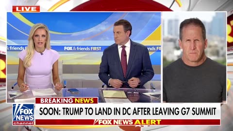 As he departs, Trump sends a dire evacuation message to Tehran.
