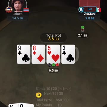 Chasing the flush and didnt believe Spin&go 389