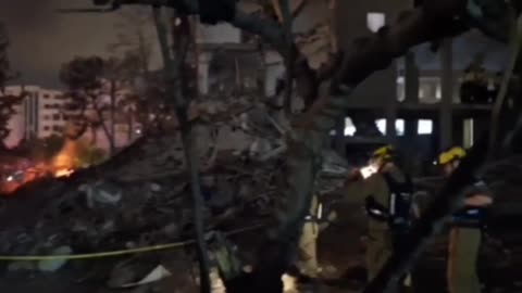 Massive damage at the Weizmann Institute and surrounding areas in the Israeli settlement of Rehovot