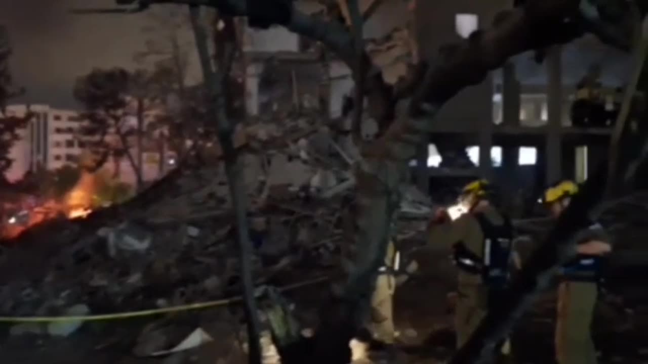 Massive damage at the Weizmann Institute and surrounding areas in the Israeli settlement of Rehovot