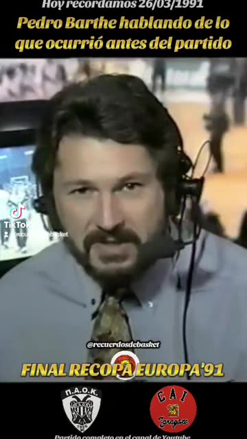 Sucesos; Paok vs Cai Zaragoza! FINAL RECOPA EUROPA'91