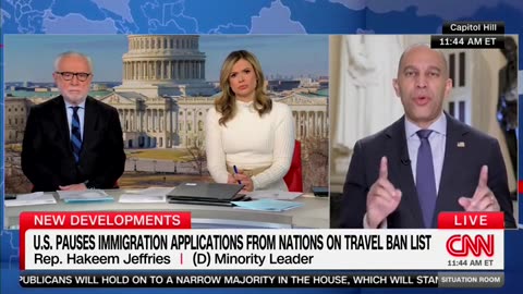 Hakeem Jeffries Begrudgingly Gives Trump Credit For Securing Border