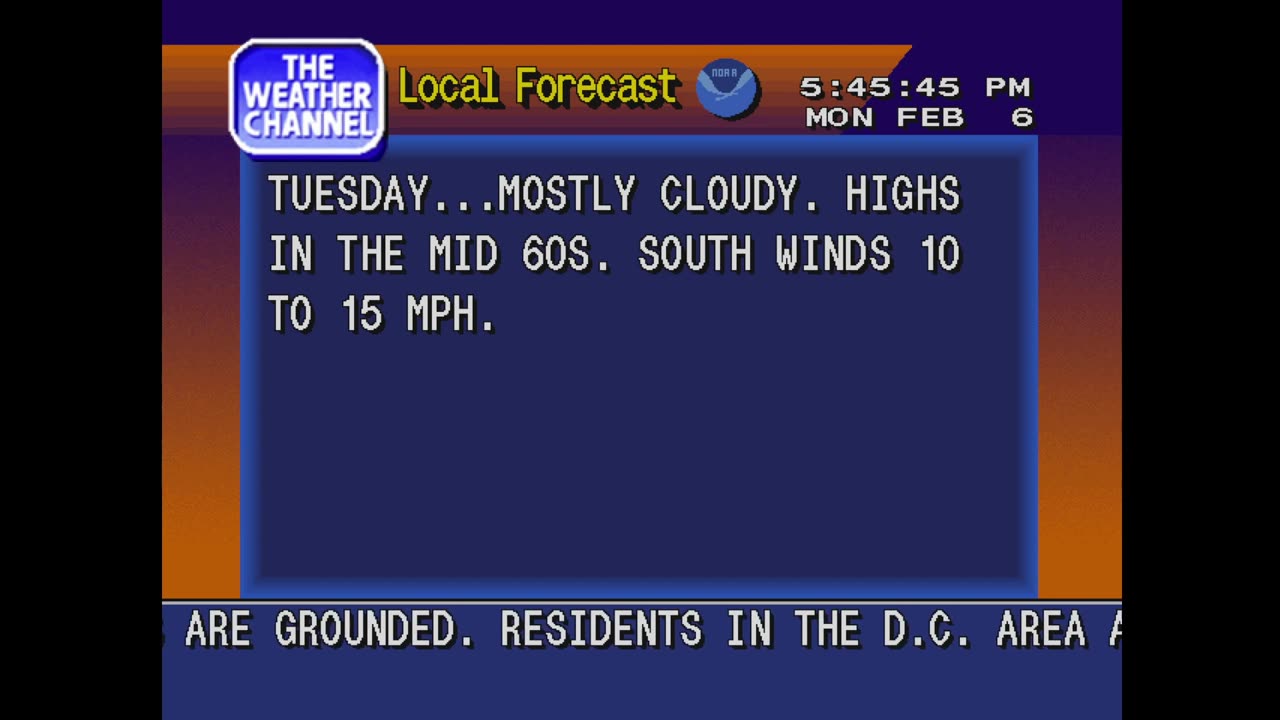 The Weather Channel - Alien Attack EAS Scenario - 1990s