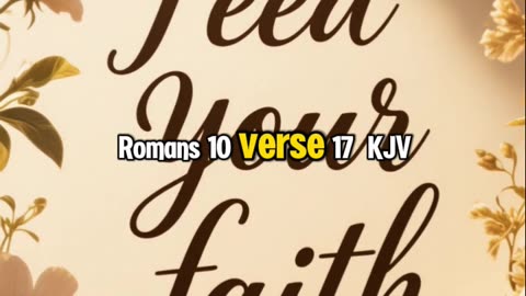 “Feed Your Faith!”