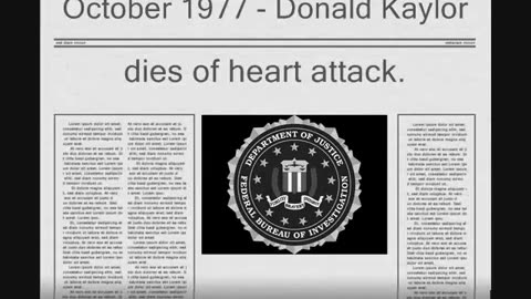 Convenient deaths of FBI agents during HSCA's investigation in 1977.