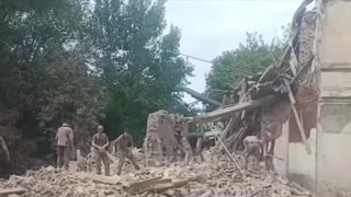 🚀 Kursk region, 29.06. the result of a HIMARS missile attack on the position of the