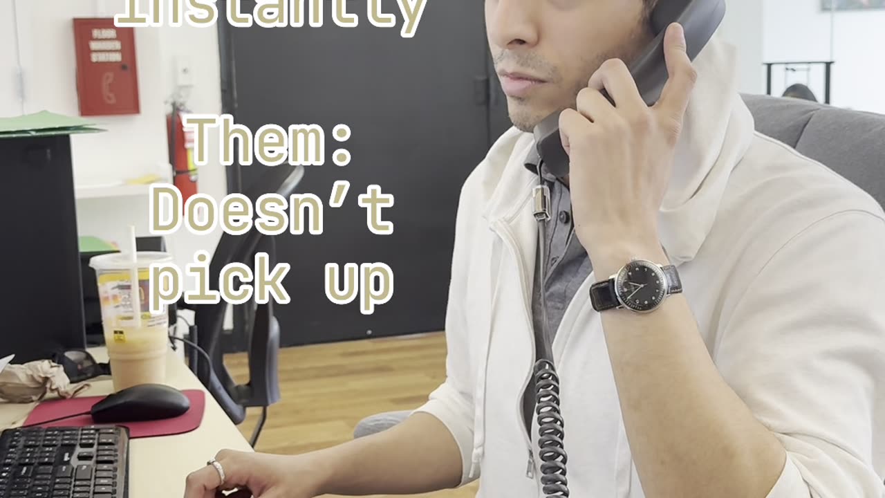 Small business owner: “Call me now, I’m free.”