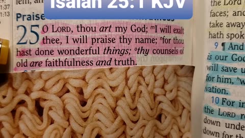 O LORD, thou art my God;I will exalt thee,I will praise thy name;for thou hast done wonderful things