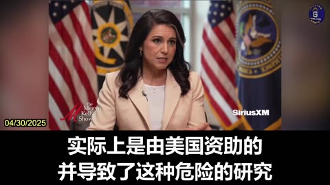 Tulsi Gabbard: Investigating Link Between Gain of Function Research and COVID-19