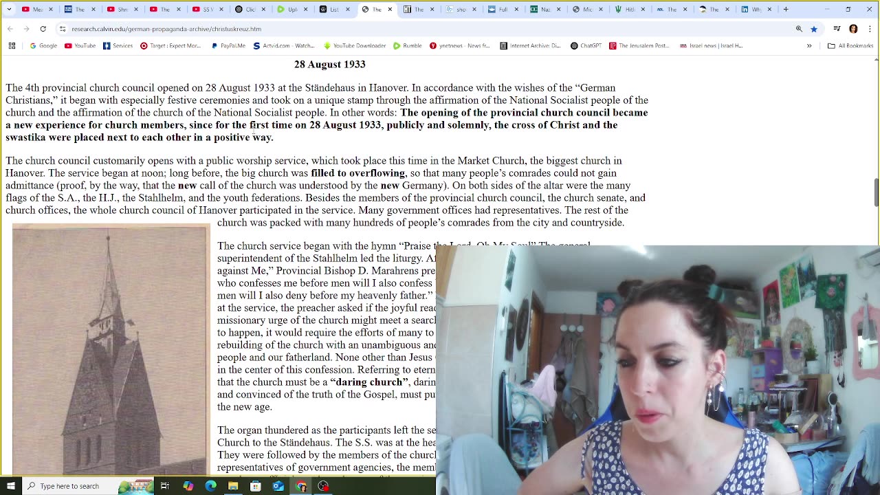 The Cross Of Christ Merged Nicely With the Nazi Swastika, pt`1