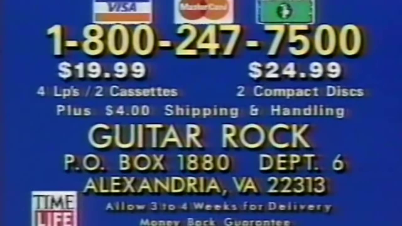 Guitar Rock - 4 Record Set - Commerical 1990