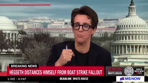 Rachel Maddow Spins New Conspiracy Theory About Drug Boat Strikes, Illegal Immigration